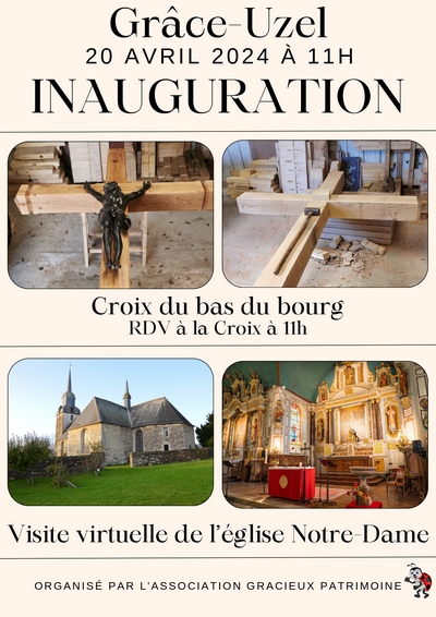 Grce-Uzel - Inauguration de la Croix du Bas du Bourg