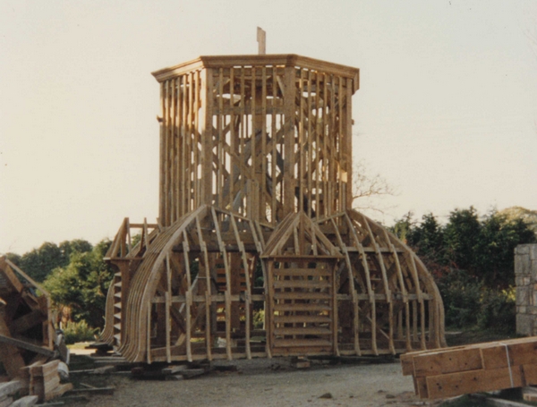 rfection du clocher de Grce-Uzel - 1987