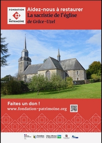 Fondation du patrimoine - Don pour la restauration de la scristie de Gr�ce-Uzel