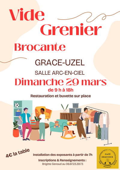 29 mars 2026 - Vide Grenier Brocante gr�ce-uzel 